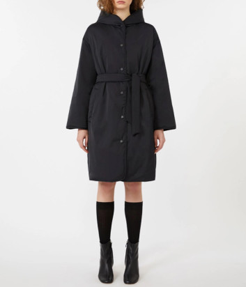 Двосторонній пуховик силуету халат WEEKEND Max Mara Banfy чорний
