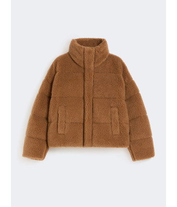 Укороченный пуховик с мягкой фактурой WEEKEND Max Mara ALFREDO коричневый
