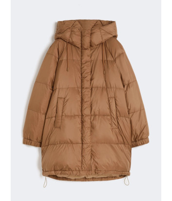 Двусторонний пуховик с капюшоном WEEKEND Max Mara Anfora коричневый