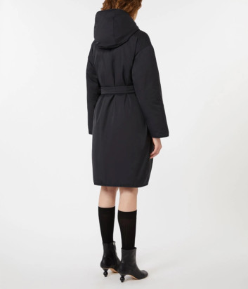 Двусторонний пуховик силуэта халата WEEKEND Max Mara Banfy черный