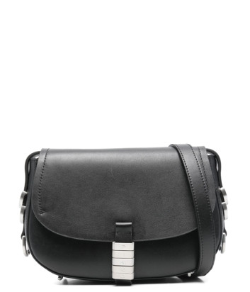 Сумка через плече PINKO Saddle Mini 103831 із сріблястою фурнітурою чорна
