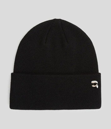 Шапка ​​из эластичного трикотажа KARL LAGERFELD A3W33145 черная