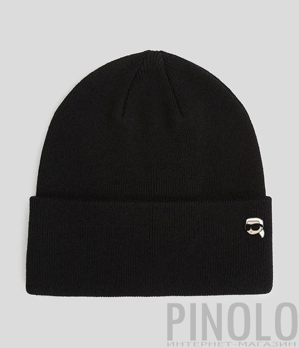 Шапка ​​из эластичного трикотажа KARL LAGERFELD A3W33145 черная