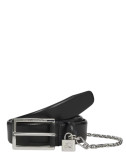Кожаный ремень KARL LAGERFELD A3W33040 черный
