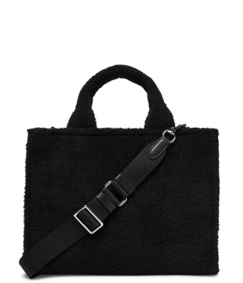 Сумка тоут KARL LAGERFELD A4W50013 с плюшевой отделкой черная