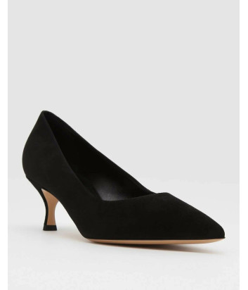 Туфли лодочки CASADEI 1F993J0501 из натуральной замши черные