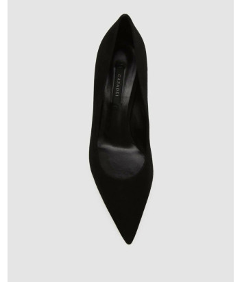 Туфли лодочки CASADEI 1F993J0501 из натуральной замши черные