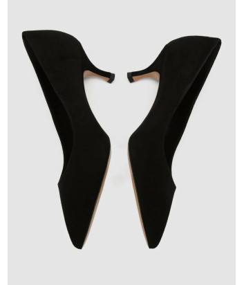 Туфли лодочки CASADEI 1F993J0501 из натуральной замши черные