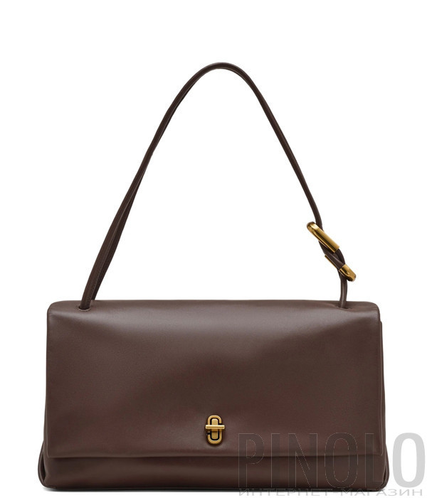 Кожаная сумка MARC JACOBS The Large Dual Bag 2F4HSH011H04 шоколадная