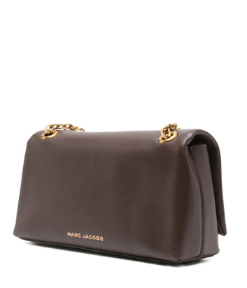 Кожаная сумка на цепочке MARC JACOBS The Dual Chain Mini Bag 2R4SMN003S02 шоколадная