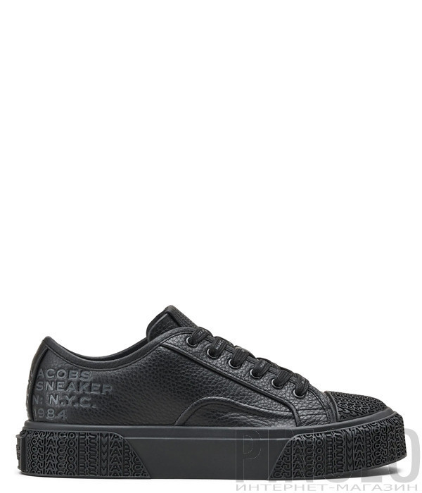 Кожаные кеды MARC JACOBS The Leather 2R4FSN001F17 черные