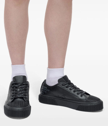 Кожаные кеды MARC JACOBS The Leather 2R4FSN001F17 черные