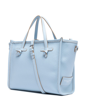 Сумка GIANNI CHIARINI Miss Marcella BS 9352 из плотной зернистой кожи голубая