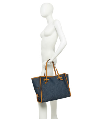 Сумка-шоппер GIANNI CHIARINI Marcella BS 12420 из легкой и прочной ткани с эффектом денима