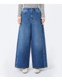 Широкие джинсы WEEKEND Max Mara WKDVORTICE с крупным логотипом синие