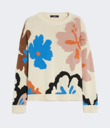 Свитер WEEKEND Max Mara WKDCELEBRE украшенный декоративным узором