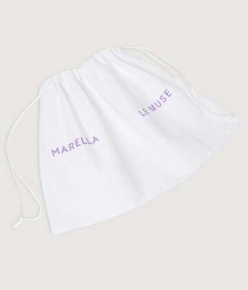 Плетеная сумка среднего размера MARELLA Le Muse MLAEMILY бежевая
