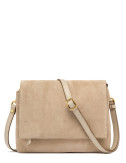 Замшева сумка через плече GIANNI CHIARINI THREE 12294 бежева