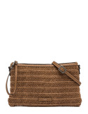 Клатч із рафії з ефектом соломи GIANNI CHIARINI MARCELLA CLUTCH 10865 коричневий
