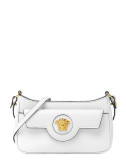 Міні сумка через плече VERSACE La Medusa 1017739 із зернистої шкіри біла