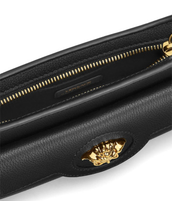 Мини сумка через плечо VERSACE La Medusa 1017739 из зернистой кожи черная