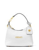 Сумка-хобо VERSACE Tag 1018302 із ультрам'якої шкіри наппа біла