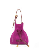 Маленька сумка GIANNI CHIARINI SIENNA 11785 з м'якої замші кольору фуксії