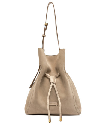 Вместительная сумка GIANNI CHIARINI SIENNA 11787 из мягкой замши бежевая