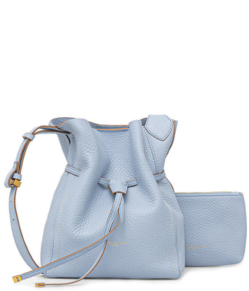 Сумка через плечо GIANNI CHIARINI SIENNA 11786 из зернистой кожи голубая