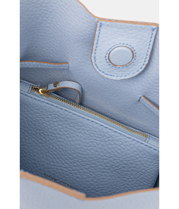 Сумка через плечо GIANNI CHIARINI SIENNA 11786 из зернистой кожи голубая
