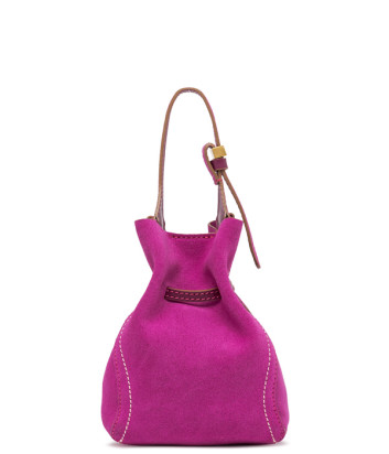 Маленькая сумка GIANNI CHIARINI SIENNA 11785 из мягкой замши цвета фуксии
