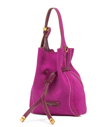 Маленькая сумка GIANNI CHIARINI SIENNA 11785 из мягкой замши цвета фуксии
