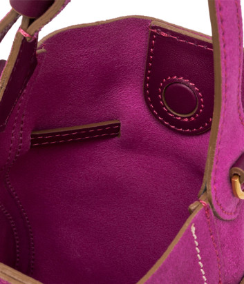 Маленькая сумка GIANNI CHIARINI SIENNA 11785 из мягкой замши цвета фуксии