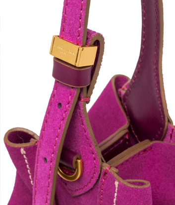 Маленькая сумка GIANNI CHIARINI SIENNA 11785 из мягкой замши цвета фуксии