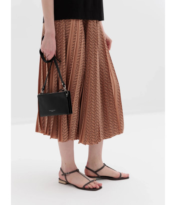 Компактная кожаная сумка GIANNI CHIARINI LUCILLE 11810 на три отделения черная