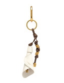 Брелок на сумку или рюкзак GIANNI CHIARINI CHARM DESERT CALLA 03 в виде цветка белый
