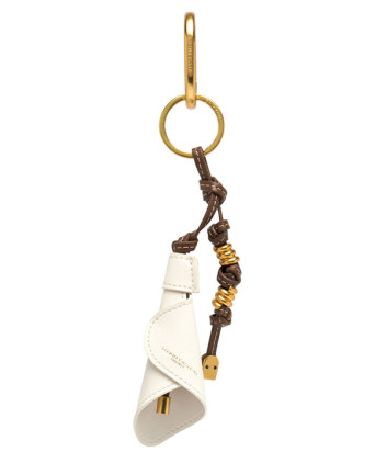 Брелок на сумку или рюкзак GIANNI CHIARINI CHARM DESERT CALLA 03 в виде цветка белый