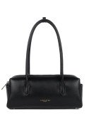 Сумка із гладкої шкіри LANCASTER Donna Cube 531-128 з двома зовнішніми кишенями чорна