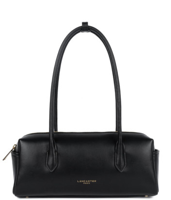 Сумка із гладкої шкіри LANCASTER Donna Cube 531-128 з двома зовнішніми кишенями чорна