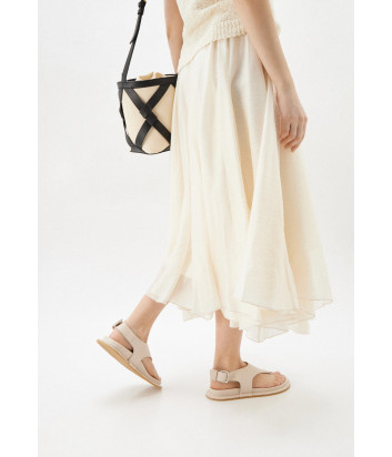 Кожаные сандалии VIC MATIE 1K5302D молочные