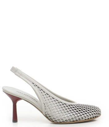 Кожаные босоножки с перфорацией HALMANERA ADEL03 белые