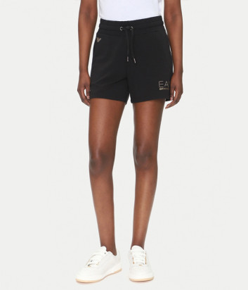 Шорты EA7 Emporio Armani 7W000269 AF12482 из эластичной вискозной смеси черные
