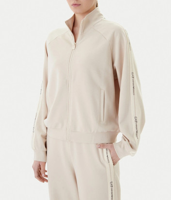 Спортивный костюм EA7 Emporio Armani 7W000979 AF12501 из эластичного трикотажа бежевый
