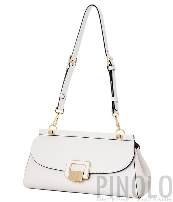 Сумка-багет із гладкої шкіри CROMIA 1406289 біла