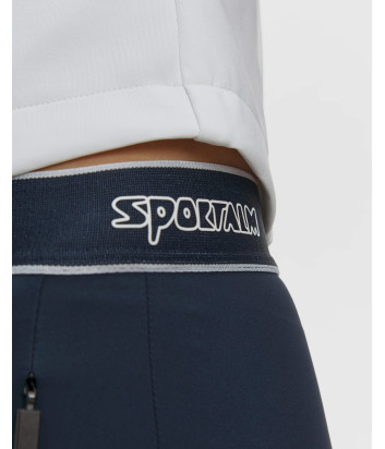 Эластичные брюки SPORTALM 650337 с жаккардовым поясом синие