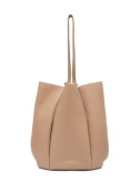 Шкіряна сумка GIANNI CHIARINI Lily 12001 має силует у формі квітки бежева