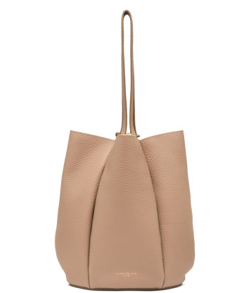 Шкіряна сумка GIANNI CHIARINI Lily 12001 має силует у формі квітки бежева