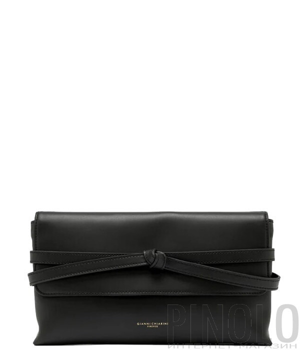 Сумка-клатч из гладкой кожи GIANNI CHIARINI Belty 12146 черная