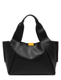 Сумка-шоппер из гладкой кожи GIANNI CHIARINI Vivi 12207 черная