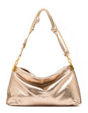 Шкіряна сумка GIANNI CHIARINI Fanny 11934 з деталями у вигляді вузликів золотиста